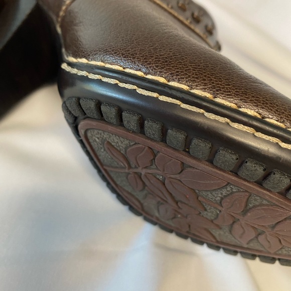 Sofft brown leather studded heeled mule size 7.5. Very gently used. - Picture 14 of 16